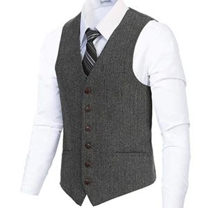 Men’s Vest 6 Button Slim Fit